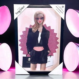 Barbie Chanel Framed Glass Wall Art Decor
